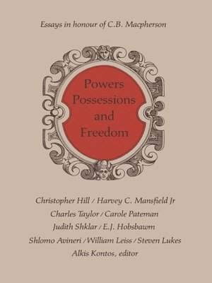 cover image of Powers, Possessions and Freedom